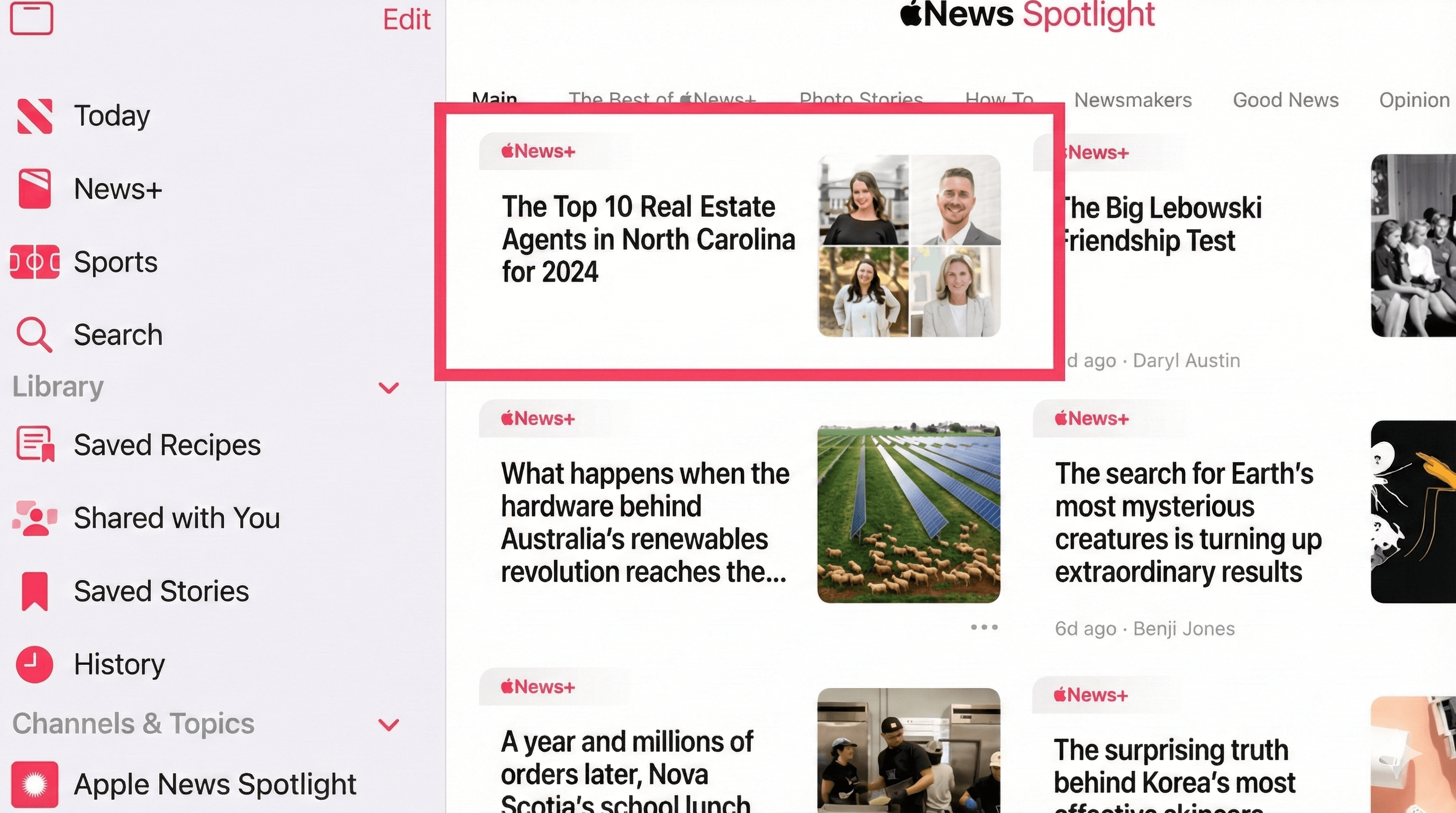 Apple News Screenshot 1